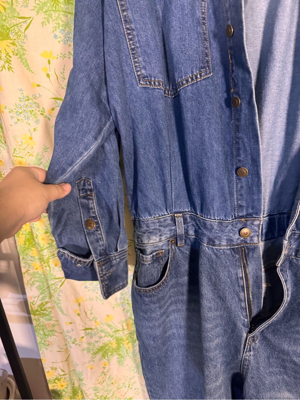 New With Tags Womens 2XL Fashion Nova Farmers Market Denim Jumpsuit - Picture 3 of 8